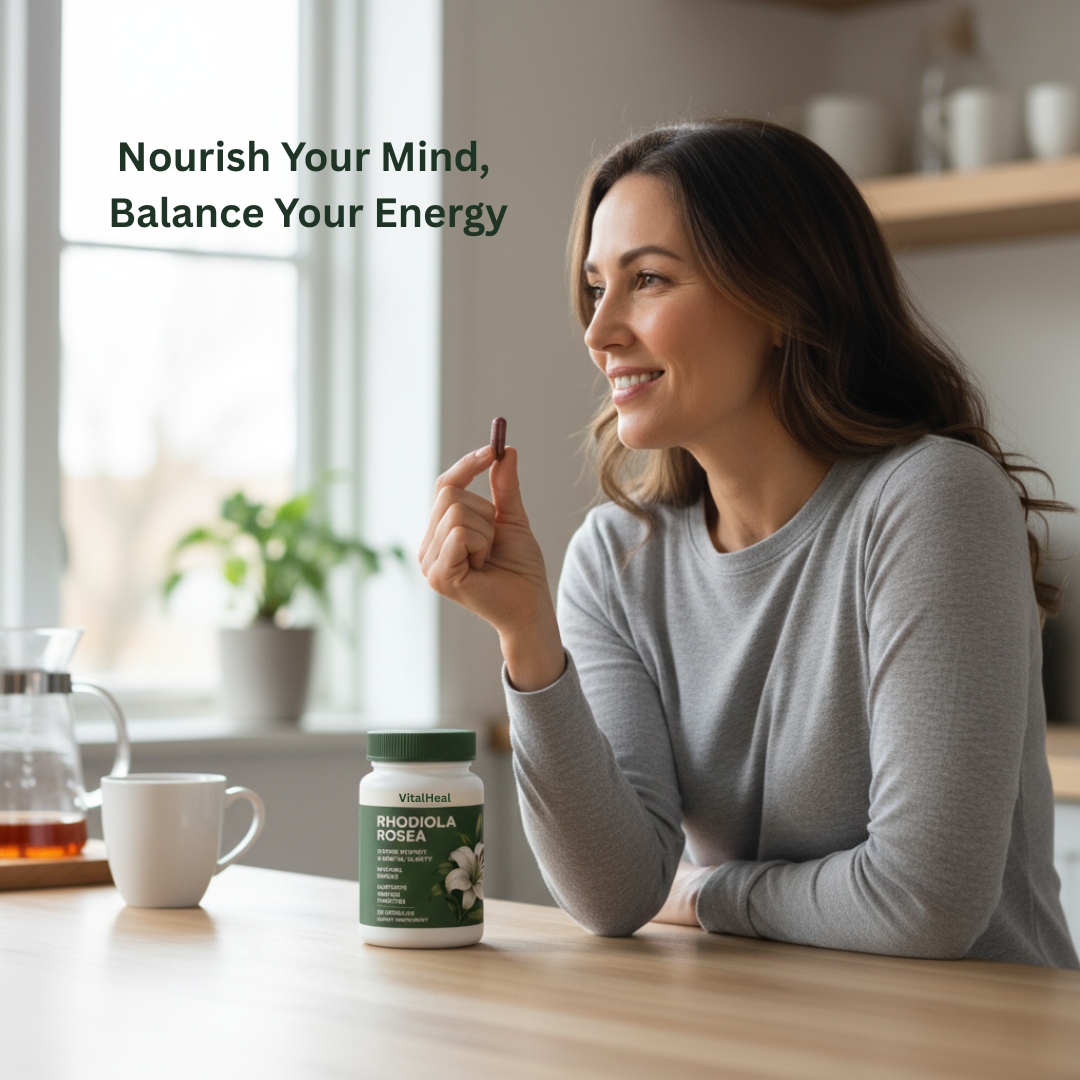Rhodiola Rosea Capsules – Natural Adaptogenic for Stress Relief & Energy Support