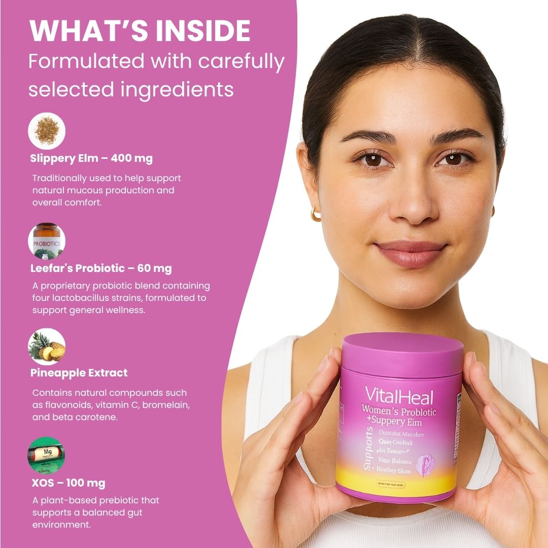 Women's Probiotic+Slippery Elm Gummies - Daily Feminine Support