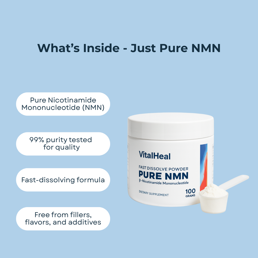 Pure NMN Powder – Nicotinamide Mononucleotide for NAD+ & Cellular Energy Support