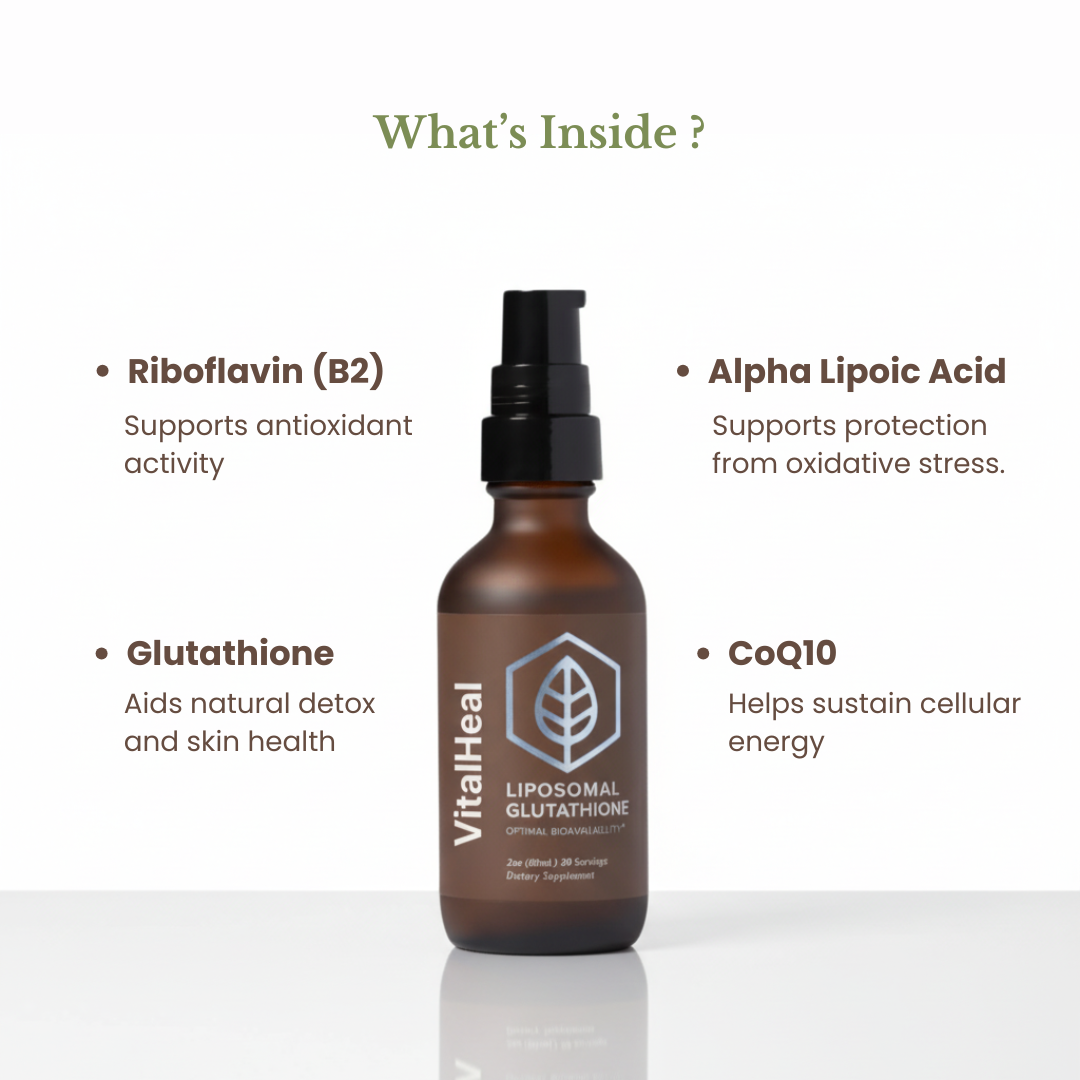 Liposomal Glutathione – Antioxidant Supplement for Cellular Health, Skin & Healthy Aging