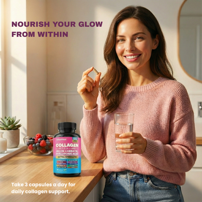 14-in-1 Multi-Type Collagen with Biotin, Keratin & Hyaluronic Acid for Hair, Skin and Nails