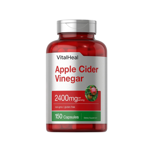 Apple Cider Vinegar Capsules 2400mg - High Potency ACV Supplement