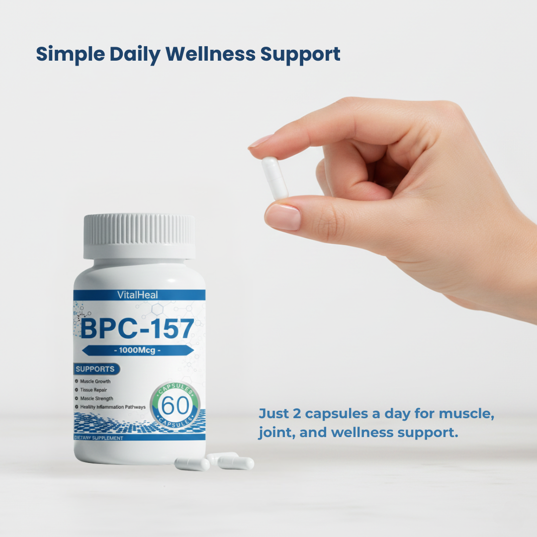BPC 157 Peptide Capsules 1000mcg – Peptide Supplement for Joint & Muscle Support