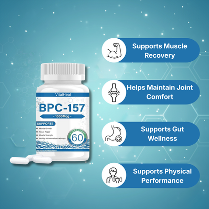 BPC 157 Peptide Capsules 1000mcg – Peptide Supplement for Joint & Muscle Support