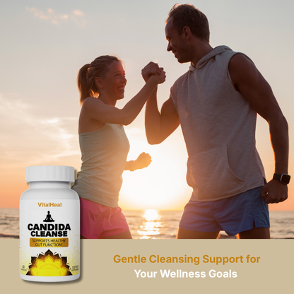 Candida Cleanse – Gut Support with Natural Herbal Formula, Oregano Leaf, Black Walnut & Caprylic Acid