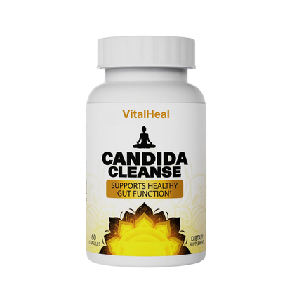 Candida Cleanse – Gut Support with Natural Herbal Formula, Oregano Leaf, Black Walnut & Caprylic Acid