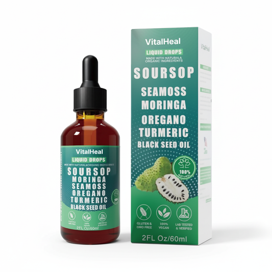 Soursop Seamoss Moringa Oregano Turmeric Black Seed Oil