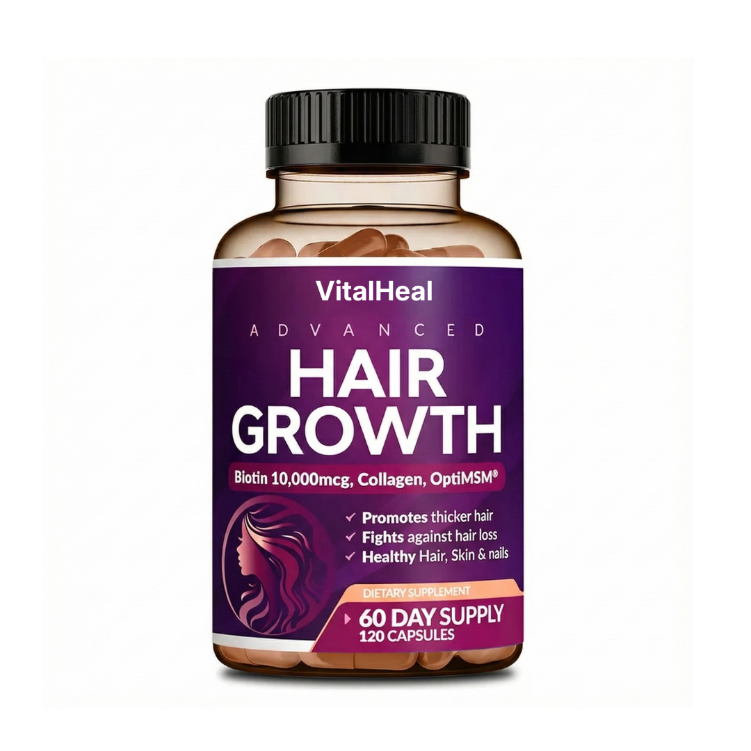 Hair Growth Supplement for Women – Biotin 10,000 mcg & Collagen Hair, Skin & Nails Vitamins