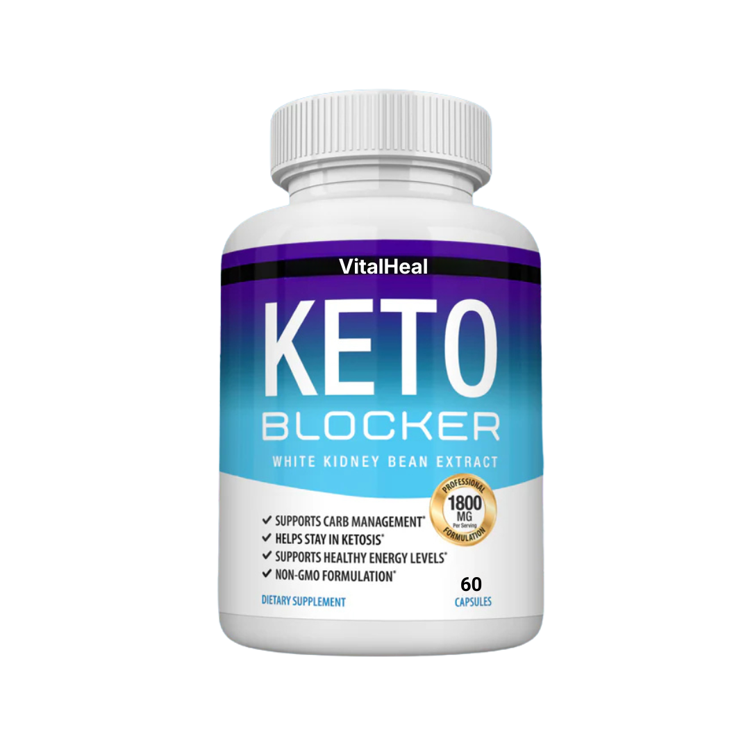 Keto Carb Blocker Pills – White Kidney Bean Extract Supplement for Carb Control