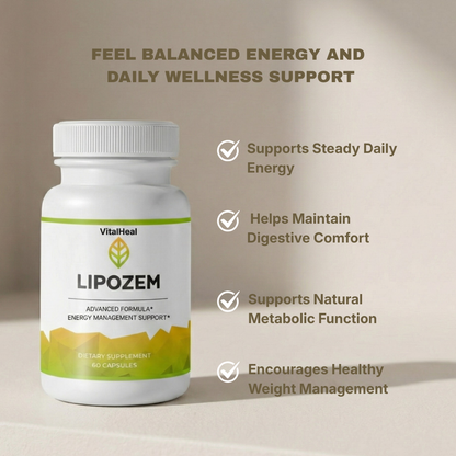 Lipozem Advanced Formula with Apple Cider Vinegar & Garcinia – Metabolism & Energy Support