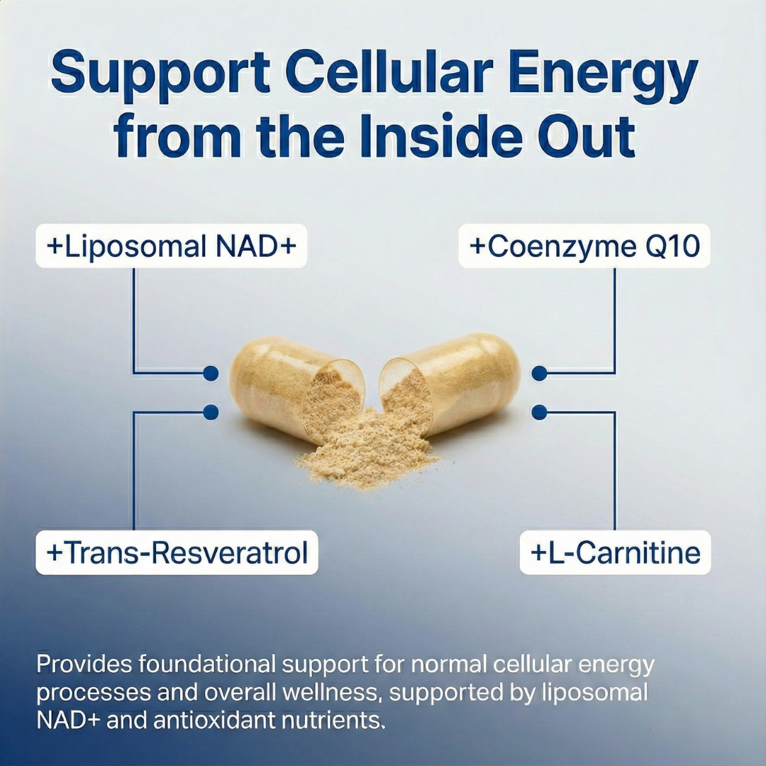 NAD+ Supplement for Men – Liposomal NAD+ for Energy, Circulation Support & Vitality