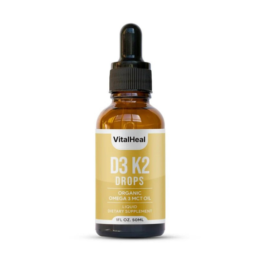 Vitamin D3 K2 Drops – High-Absorption Liquid Supplement for Bone & Immune Support