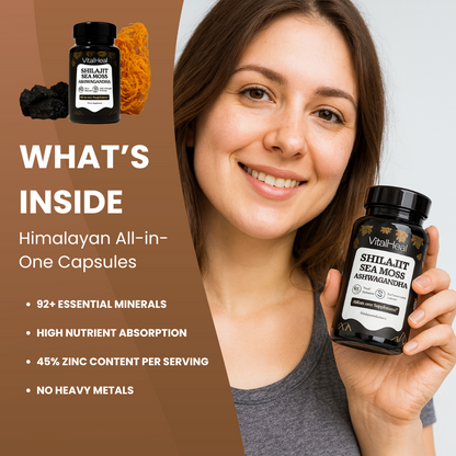 Himalayan All-in-One Capsules - Shilajit, Sea Moss & Ashwagandha