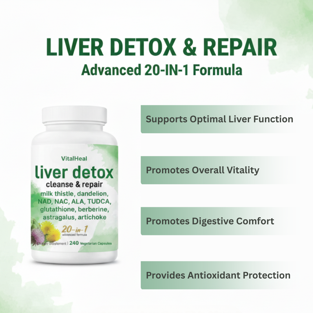 Liver Detox & Support Complex – 20-in-1 Herbal Formula for Natural Cleanse & Daily Wellness