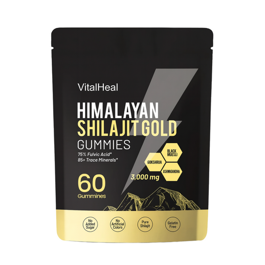 Pure Himalayan Shilajit Gold Gummies – Energy, Focus & Vitality