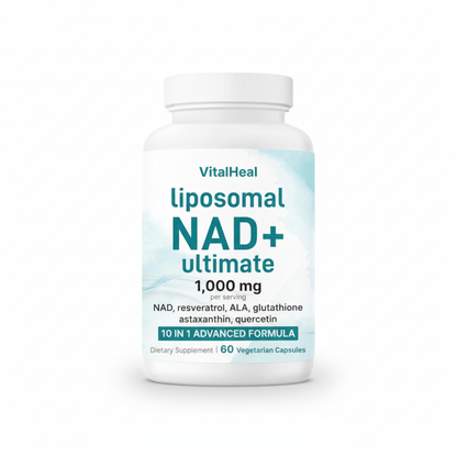 Liposomal NAD+ Ultimate – NAD Supplement with Resveratrol | 10-in-1 Healthy Aging & Energy Support