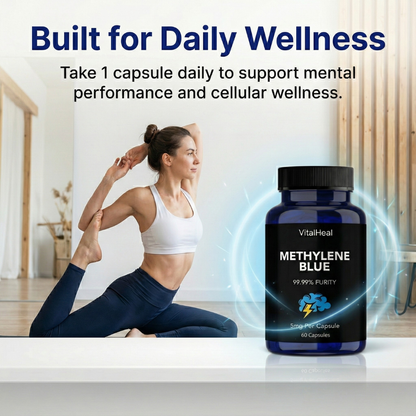 Methylene Blue Capsules – Cognitive & Cellular Energy Support Supplement