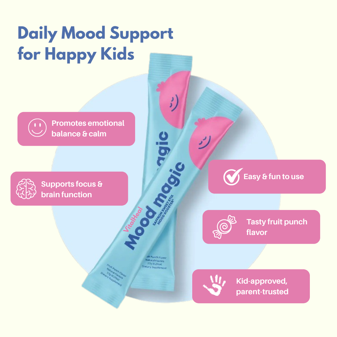Mood Magic – Saffron & Vitamin Pixie Stix for Kids, Fruit Punch