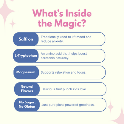 Mood Magic – Saffron & Vitamin Pixie Stix for Kids, Fruit Punch