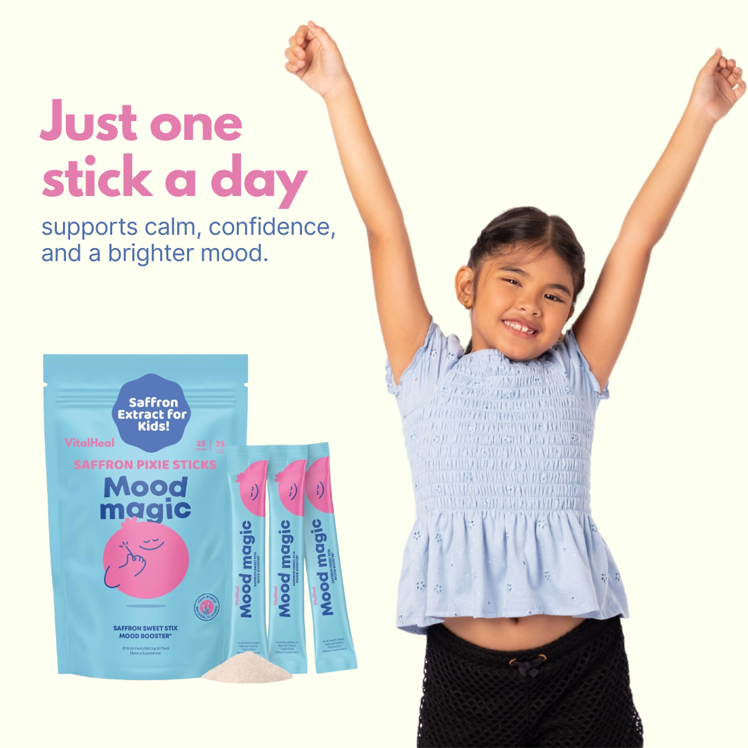 Mood Magic – Saffron & Vitamin Pixie Stix for Kids, Fruit Punch