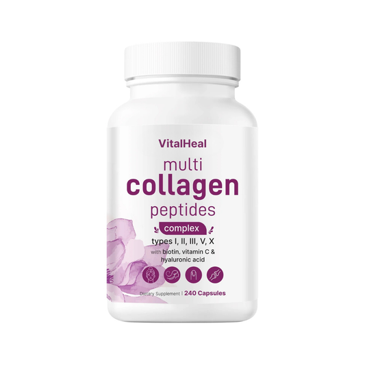 Multi Collagen Peptides Powder – Hydrolyzed Collagen Complex with Biotin & Hyaluronic Acid