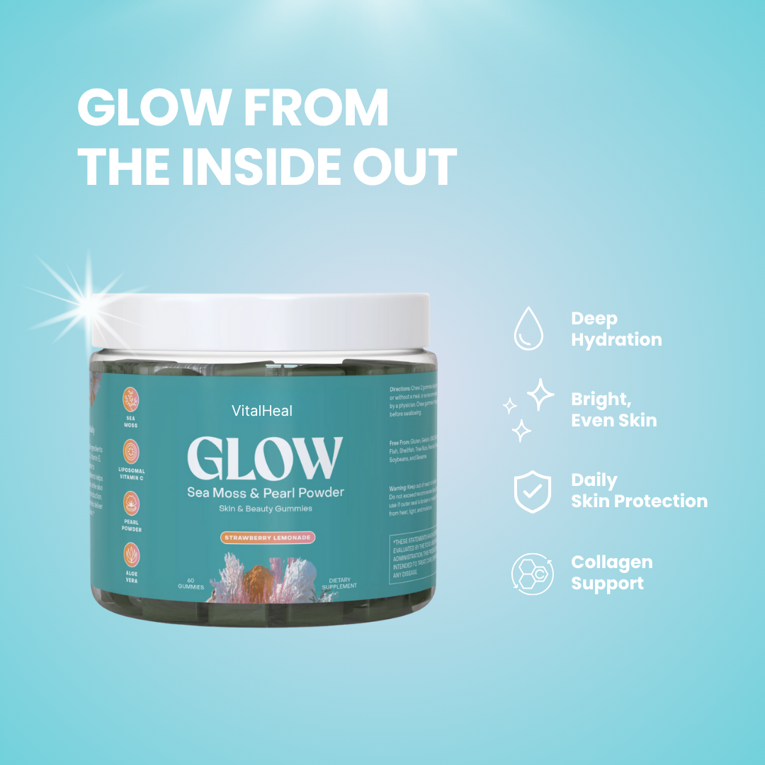 Glow Sea Moss & Pearl Powder Gummies – Skin Support & Radiance