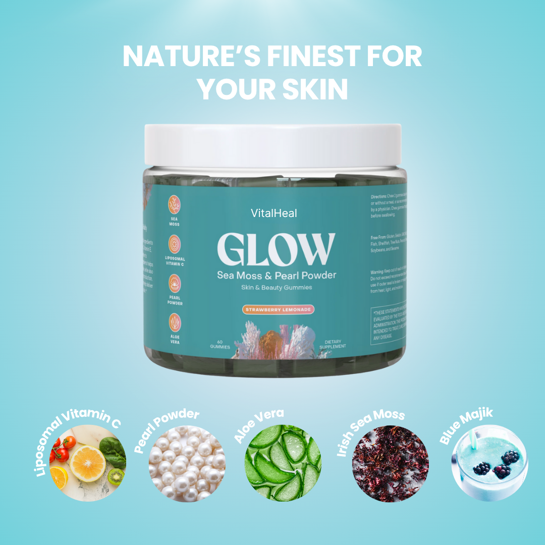 Glow Sea Moss & Pearl Powder Gummies – Skin Support & Radiance