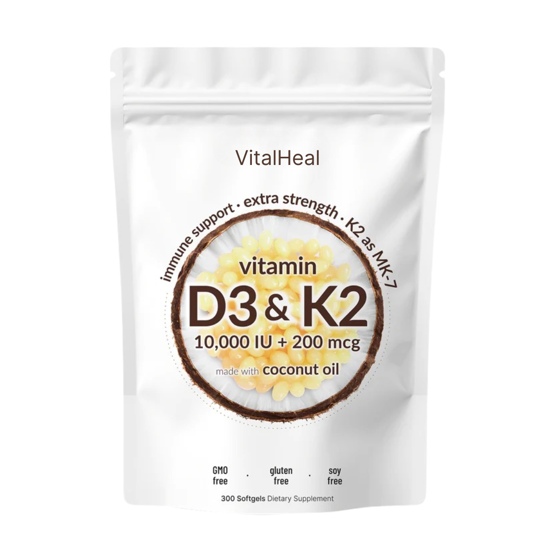 Vitamin D3 + K2 Softgels – 10000 IU