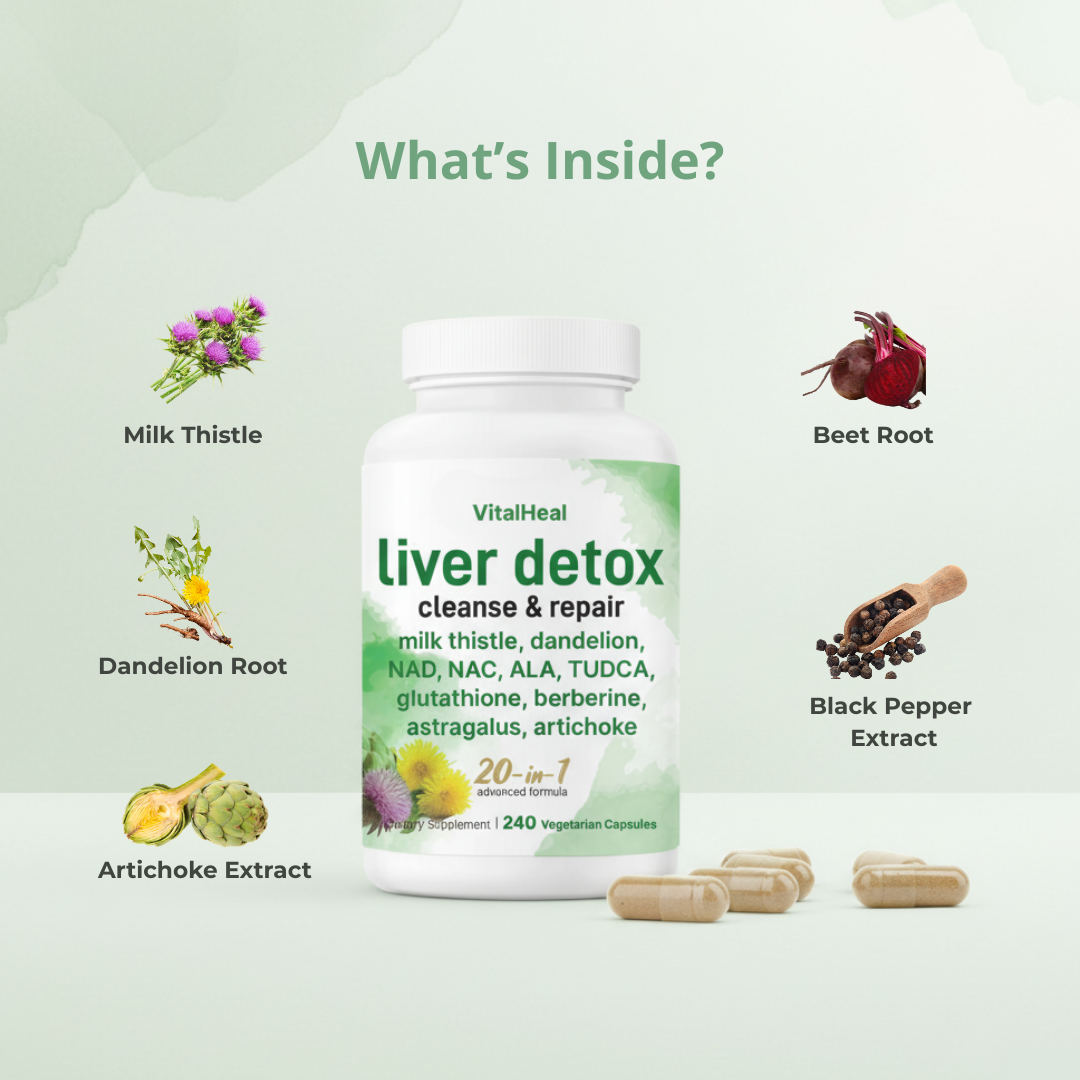 Liver Detox & Support Complex – 20-in-1 Herbal Formula for Natural Cleanse & Daily Wellness